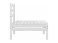 Salon de jardin 4 mcx Blanc Bois de pin massif 36880LPYK