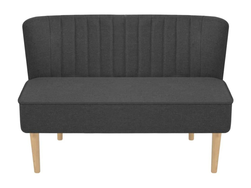 Canapé 117x55,5x77 cm Tissu Gris foncé 00772BLVP
