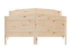 Cadre de lit sans matelas 120x200 cm bois de pin massif 63634SKCL