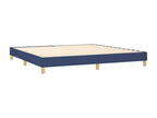 Lit à sommier tapissier avec matelas Bleu 200x200 cm Tissu 03152JDYK