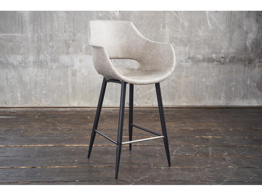 Tabouret - blanc microfibre - Nidchicshop 94167YXKO