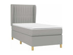 Sommier à Nidchicshop de lit avec matelas Gris clair 100x200 Tissu 95029FIPF