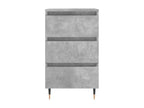 Nidchicshop - Tables de chevet 2 pcs gris béton 40x35x69 cm bois d'ingénierie 76686PEOG