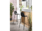 Nidchicshop - Lot de 2 tabourets de bar Nidchicshop noir hauteur d'assise 80cm 69788IVYL