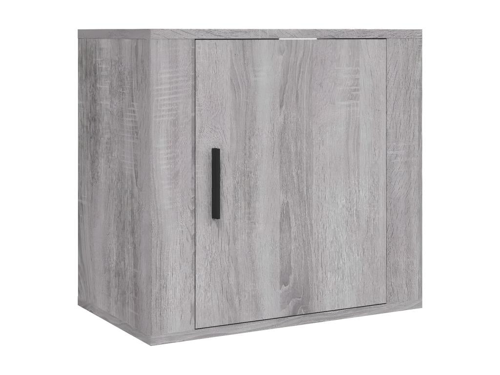 Table de chevet murale Calmetop gris 50x30x47 cm 10808MERQ