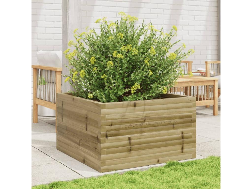 Jardinière 80x80x46 cm bois de pin imprégné 63028VGWU