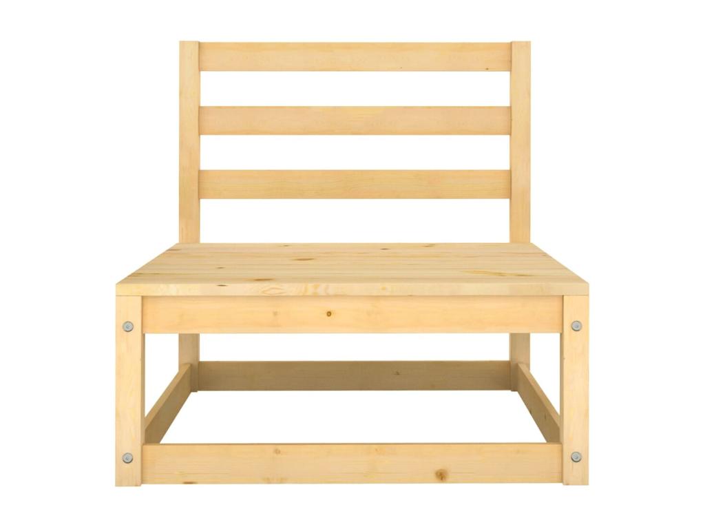 Salon de jardin 9 pcs avec coussins Bois de pin massif 97063TLSH