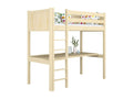 Lit mezzanine en bois - avec bureau N06 Pin Clair 90x190 73883YZRF