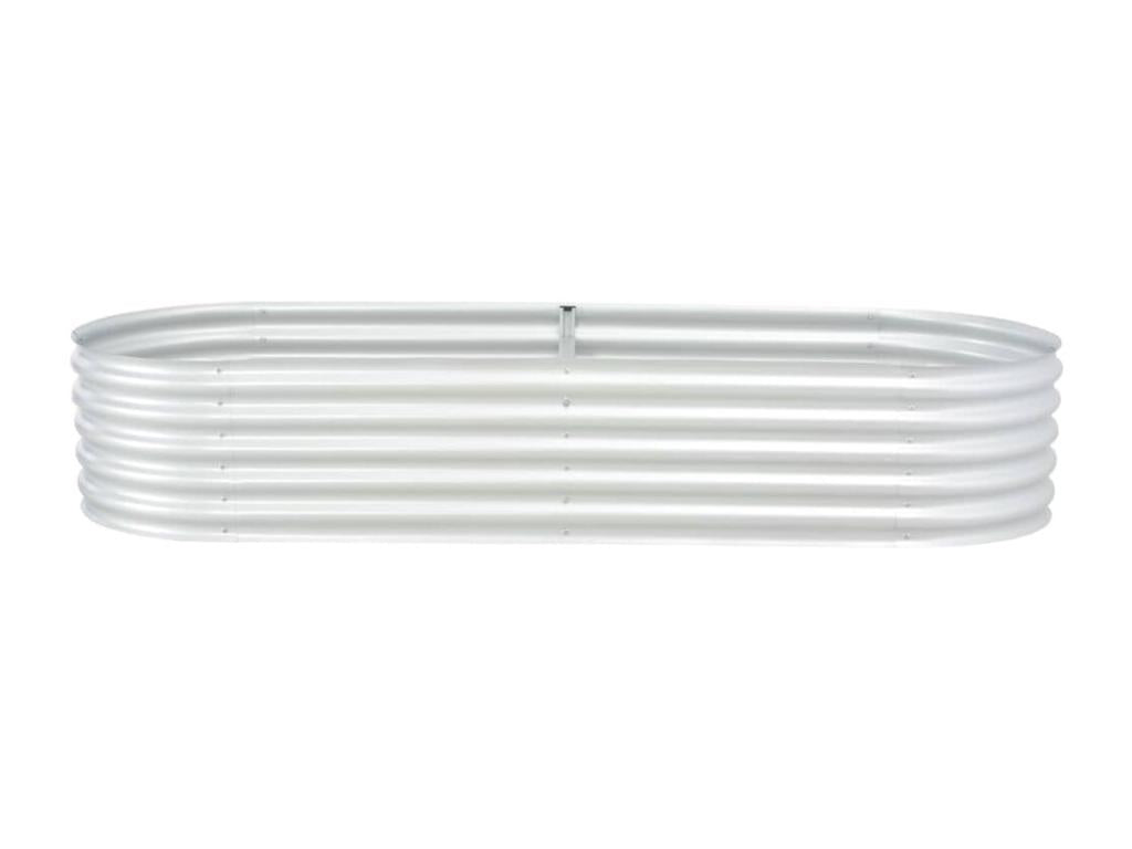 Lit surélevé de jardin 240x80x44 cm Acier galvanisé Argenté 17101HMNI