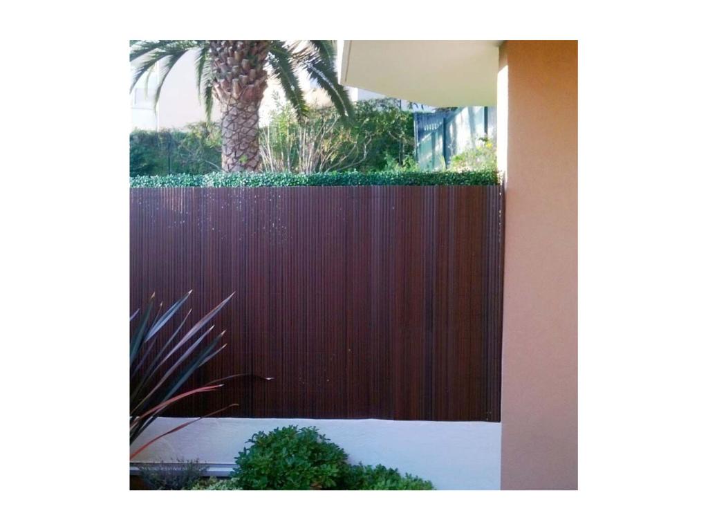 Canisse en PVC effet noyer double face qualité Lot de 6 49345OJJQ