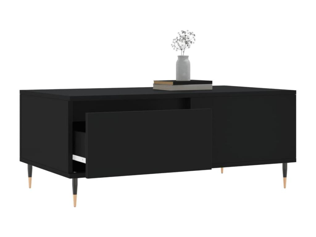 Table basse Noir 90x50x36.5 Bois d'ingénierie 30117AUQZ