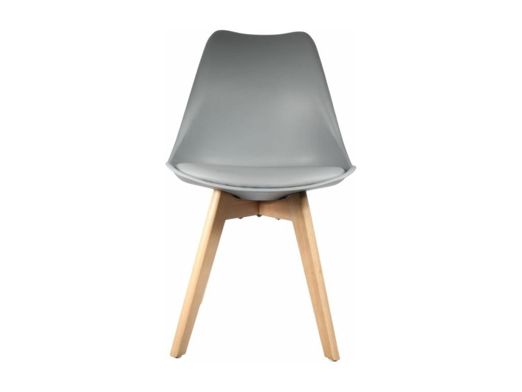 Chaise Scandinave Coque Pp Rembourrée Gris - Lot de 4 28592IUDM