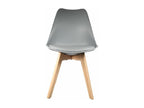 Chaise Scandinave Coque Pp Rembourrée Gris - Lot de 4 28592IUDM