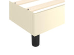 Sommier à Artvivrestore de lit avec matelas Crème 140x200 Similicuir 12472NAQI