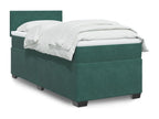 Sommier à Nidchicshop de lit avec matelas Vert foncé 90x190 cm 58581SQHS