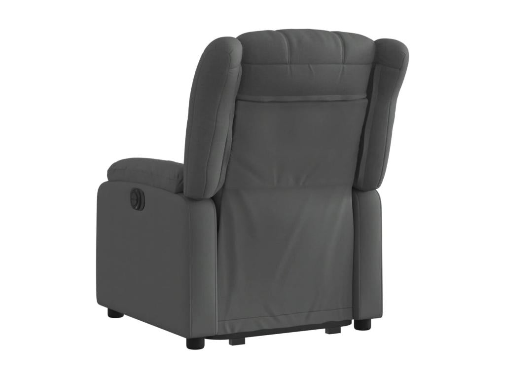 Fauteuil inclinable électrique gris foncé tissu 08280LPBP
