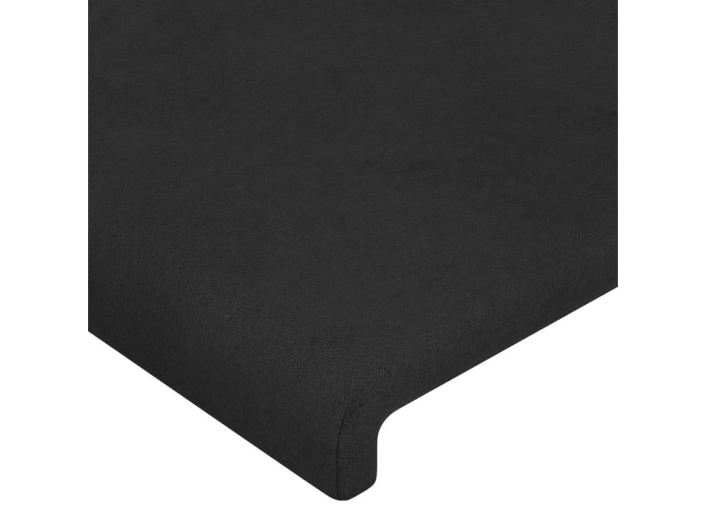 Têtes de lit 2 pcs Noir 72x5x78/88 cm Velours 15585DANS