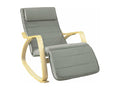 Fauteuil À Bascule Avec Repose-pied réglable Rocking Chair Fauteuil Calmetop Gris Fst16-dg 94134GKYG