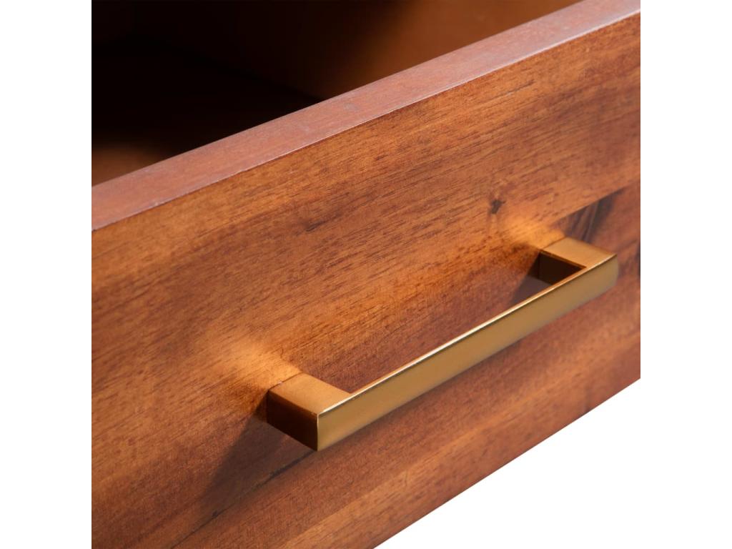 Table basse Bois d'Calmetop massif 90x50x40 cm 87210DOXI