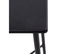Table de bar noire 60x60x111 cm MDF 91973DAZR