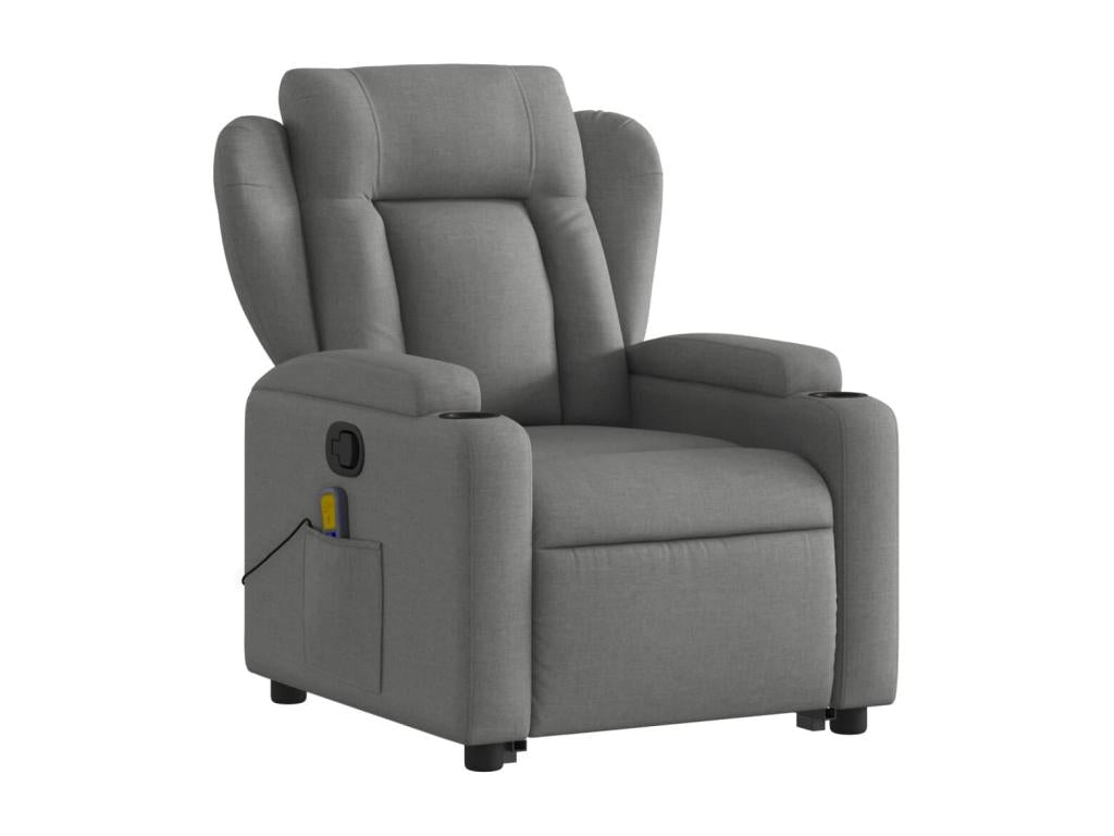Fauteuil de massage inclinable Gris foncé Tissu 30874UTYL