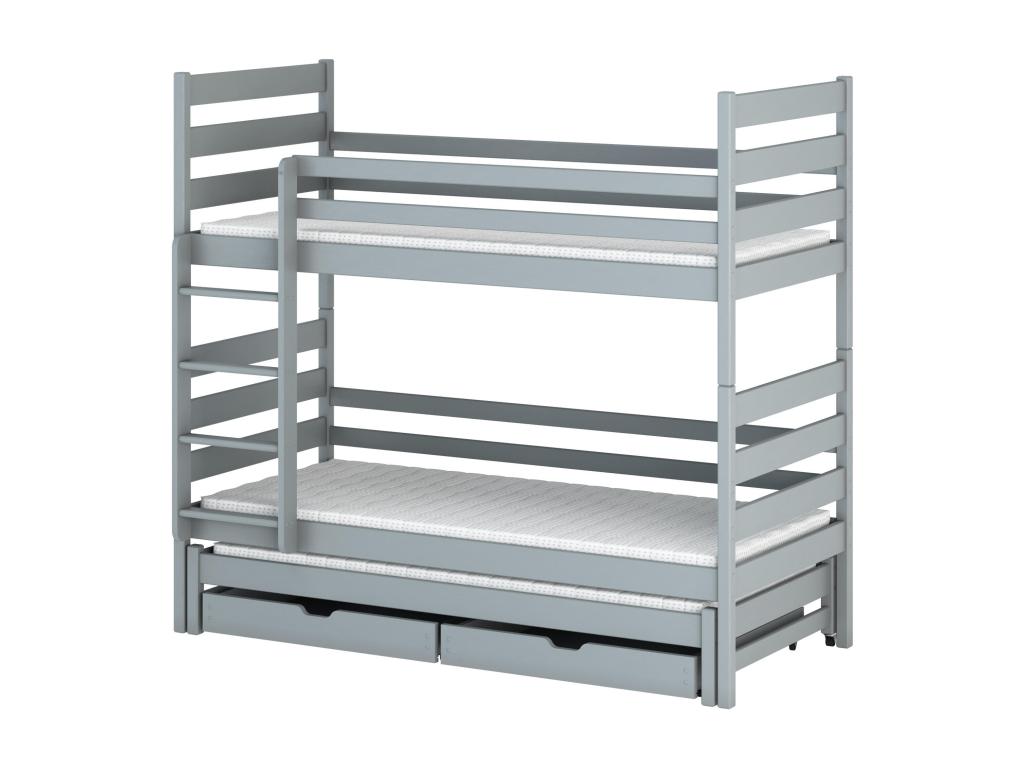 Lits superposés Artvivrestore BB014 80x190 cm Gris 34803KSQP