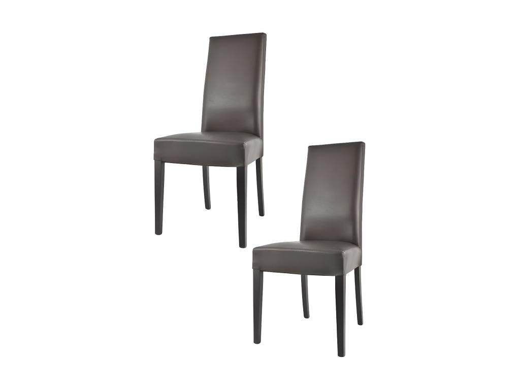 Nidchicshop de chaises en similicuir Marron - Nidchicshop - L 54 xl 46 x H 99 cm 71622NLGS