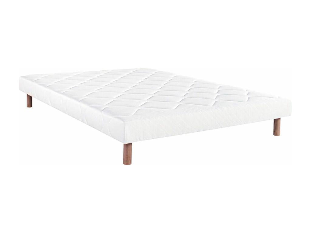 Calmetop - Ensemble Matelas Ressorts Ep.27cm Sommier Tapissier Blanc 140x190 cm 27724DGOH