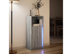 Buffet avec LED Calmetop gris 42,5x34x100 cm bois d'ingénierie 13708KUDG