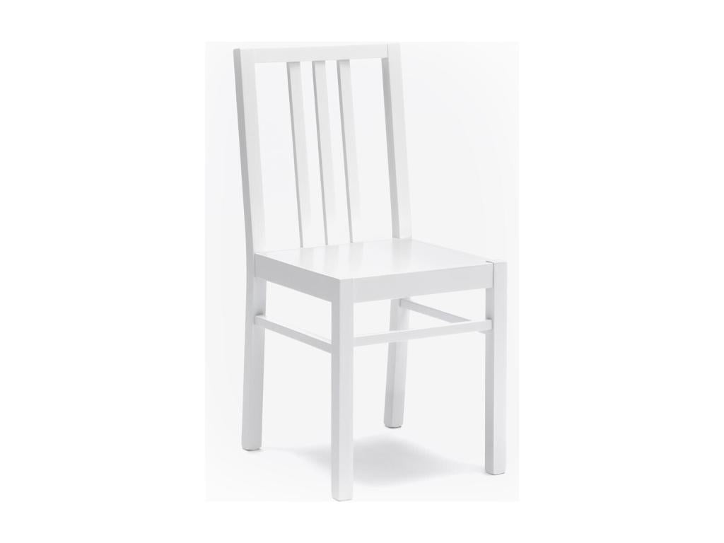 Calmetop - Chaise en bois blanche 2 pcs 32771YKXR