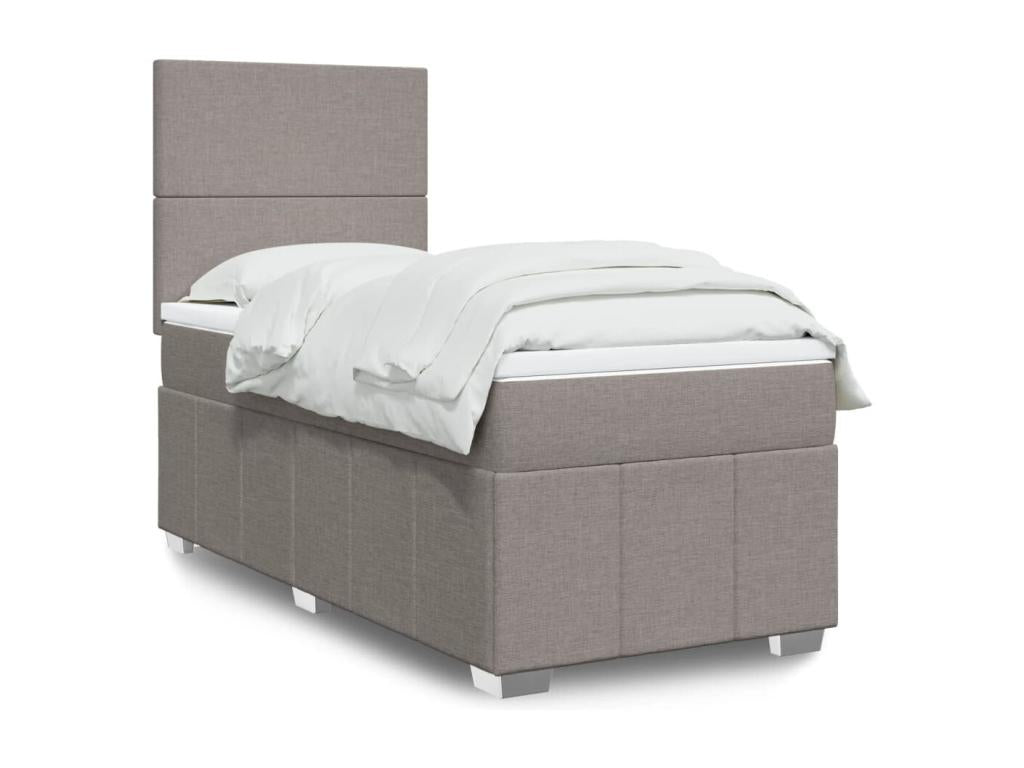 Sommier à Calmetop de lit avec matelas Calmetop 80x200 cm Tissu 61229NKLX