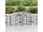 Paniers à gabions arqués 10 pièces 400x50x100/120 cm Fer renforcé 18603PLYK