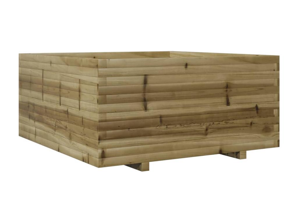 Jardinière 100x100x49,5 cm bois de pin imprégné 78437WPWT