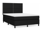 Sommier à Nidchicshop de lit avec matelas Noir 140x200 Tissu 82815IECM