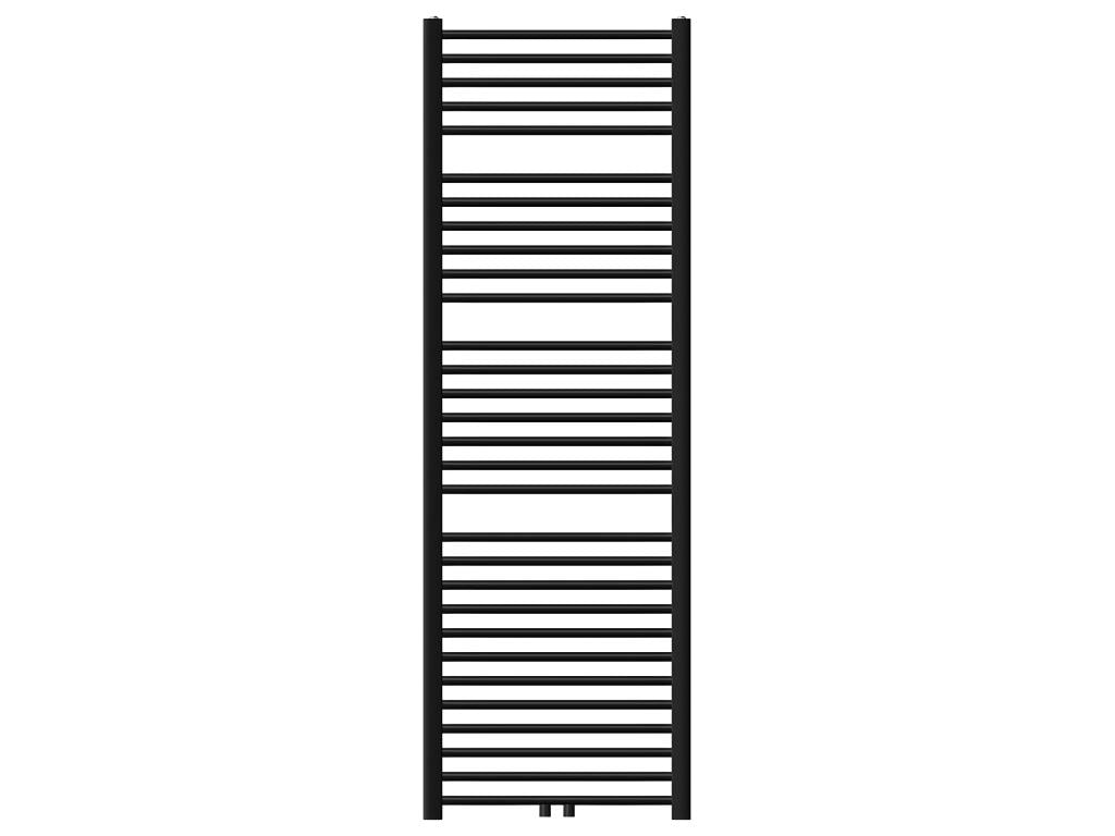 Radiateur de salle de bain Calmetop raccord central sèche-serviettes noir 60x180cm 94022IJTX