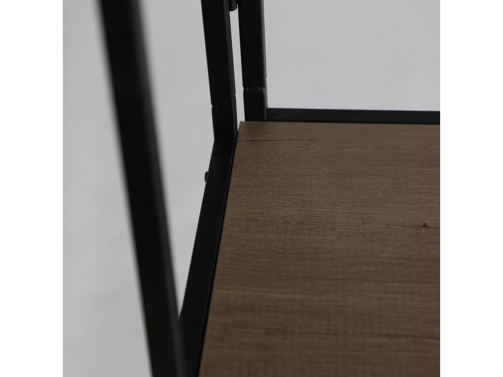 Bibliothèque en fer 50x33x164 cm 12090ITTN