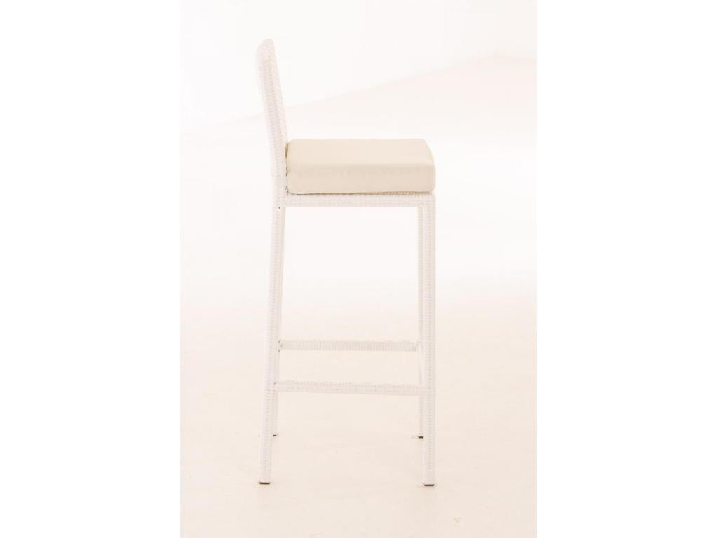 Tabouret de bar - Plastique - Blanc - Calmetop 33952SXCA