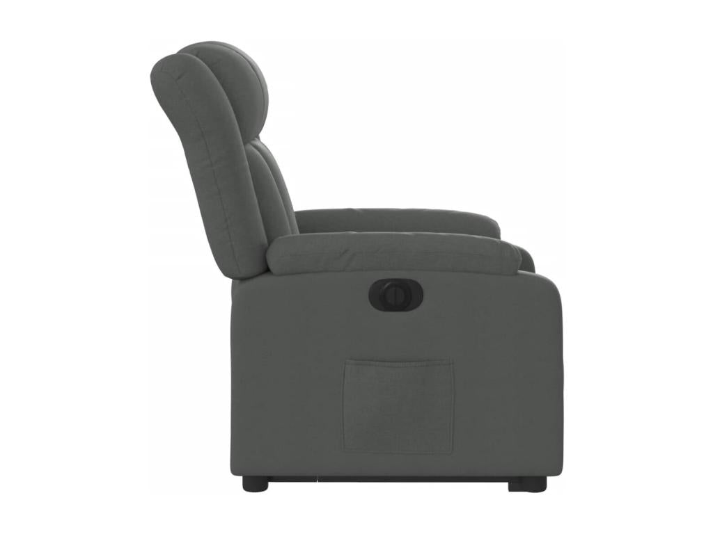 Fauteuil inclinable électrique gris foncé tissu 08280LPBP