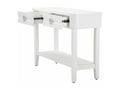 Console Calmetop Table polyvalente Armoire de rangement Bureau du couloir 110x40 h82 cm Blanc 94956IODR
