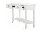 Console Calmetop Table polyvalente Armoire de rangement Bureau du couloir 110x40 h82 cm Blanc 94956IODR