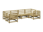 Salon de jardin 6 pièces bois de pin imprégné 76621XKLI