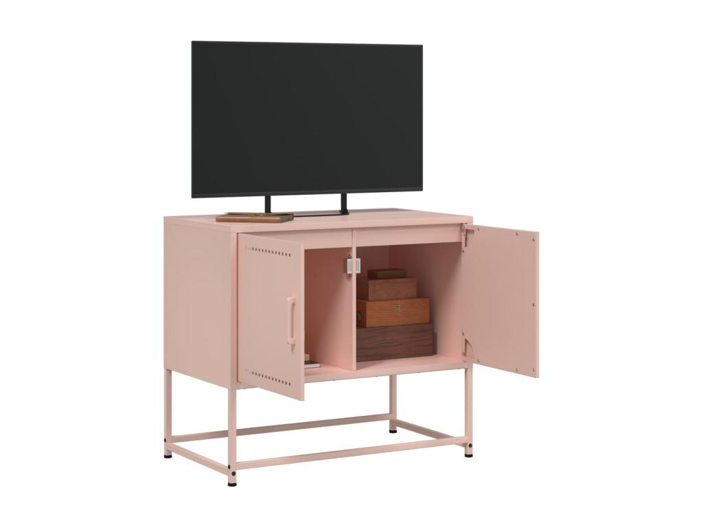 Meuble TV rosace 68,5x39x60,5 cm acier 67322VTHZ