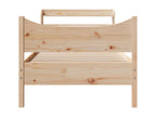 Cadre de lit avec tête de lit 75x190 cm bois de pin massif 73147KNMI