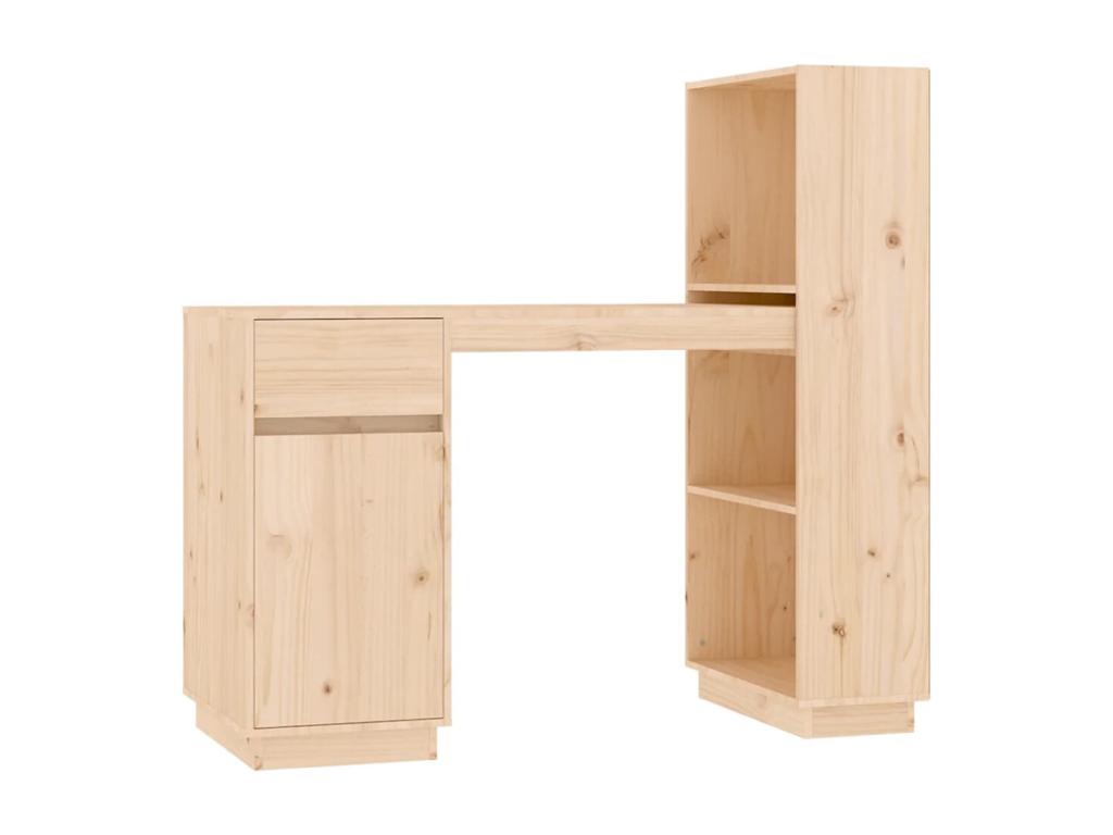 Bureau table poste de bois marron 110x53x117 cm 02 0023371 58656YFCQ