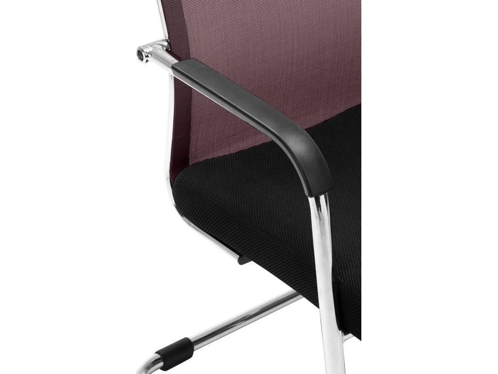 chaises oscillantes - Similicuir / Métal chromé - Marron - Calmetop 66543QTAN