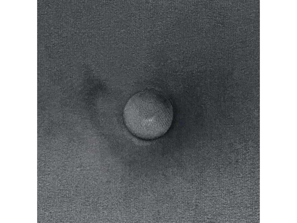 Calmetop Tête de Lit Velours Lisse avec Boutons 145x50 Lits 120/135/140 - Gris Foncé 64847TLIH