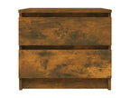 Tables de chevet 2pcs Chêne fumé 50x39x43.5cm Bois d'ingénierie 76220KYHF