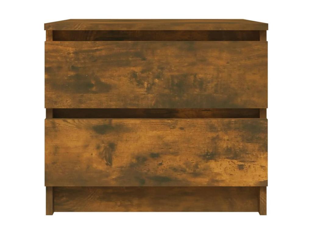 Tables de chevet 2pcs Chêne fumé 50x39x43.5cm Bois d'ingénierie 76220KYHF