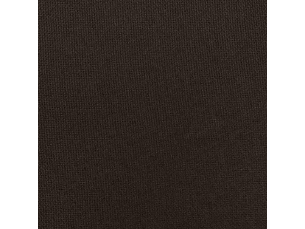 Fauteuil de massage avec repos-pied Marron foncé Tissu 99575ZZDJ