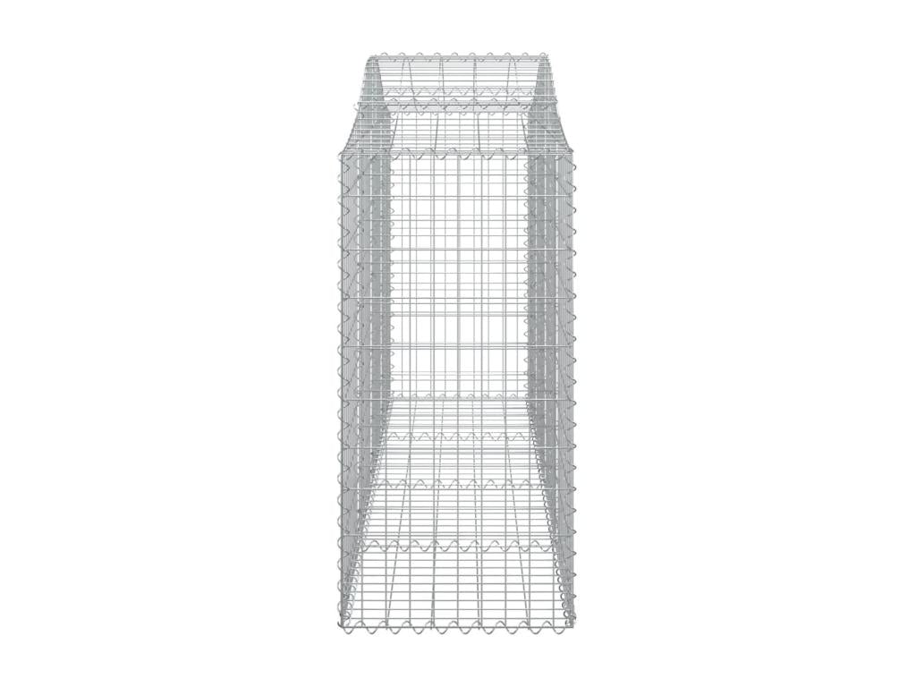 Paniers à gabions arqués 7 pcs 200x50x100-120 fer galvanisé 65634HYFH